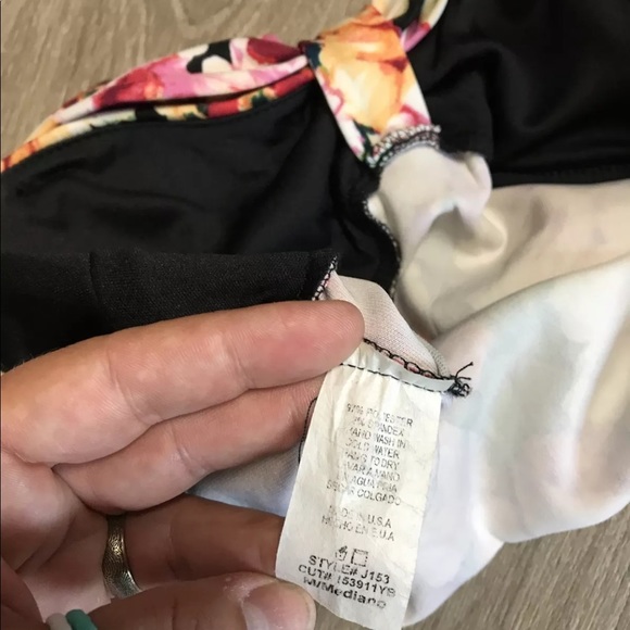 WOMEN FLORAL MULTICOLOR  Poetry SZ M Bandeau _461 - Picture 4 of 5